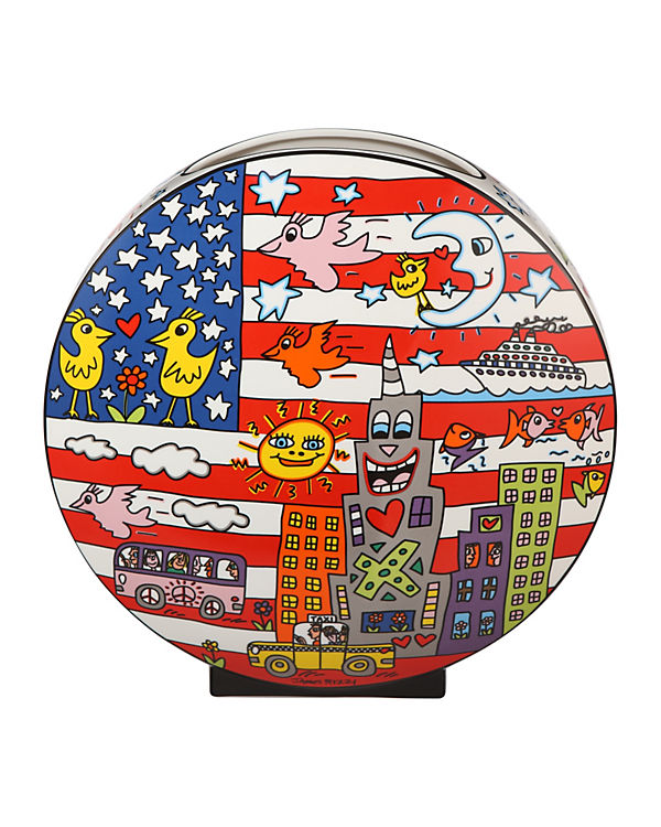 Goebel Vase James Rizzi – Living in the USA bunt | 04005169356223 Goebel Vase James Rizzi – Living in the USA bunt | 04005169356223