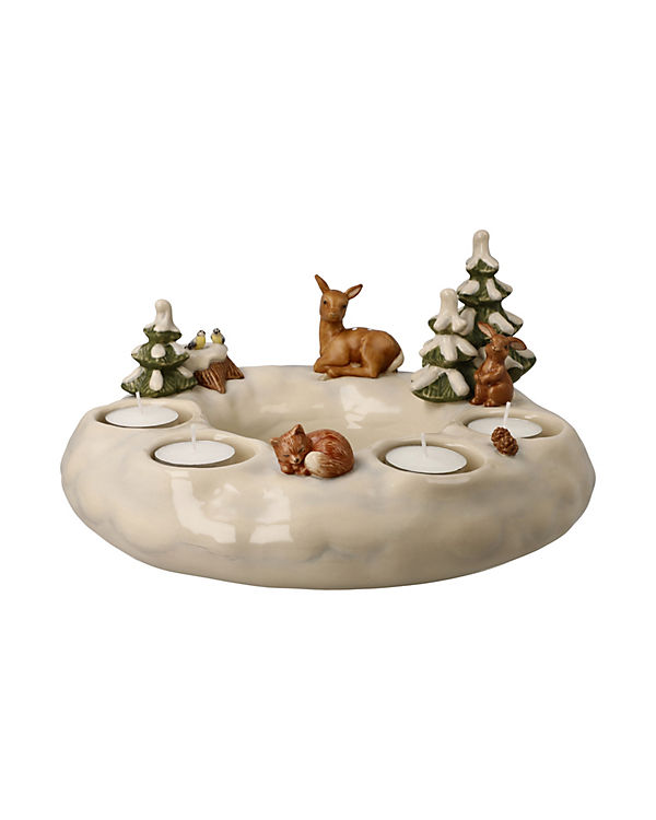 Goebel Adventskranz Winterwald bunt | 04005169359484 Goebel Adventskranz Winterwald bunt | 04005169359484