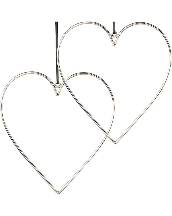 „Deko-Hänger „“Herz““ 2er-Pack“ silber | 04064118905035 „Deko-Hänger „“Herz““ 2er-Pack“ silber | 04064118905035