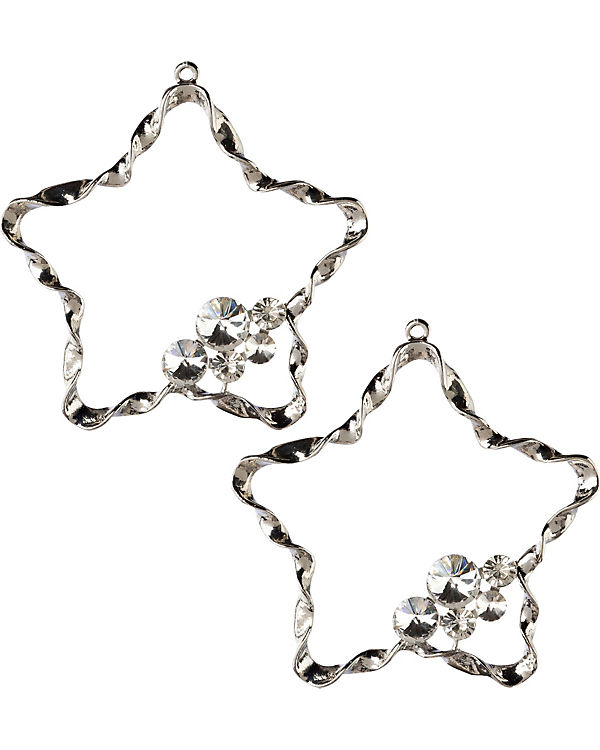 „Deko-Hänger „“Stern““ 2er-Pack“ silber | 04064118916796 „Deko-Hänger „“Stern““ 2er-Pack“ silber | 04064118916796