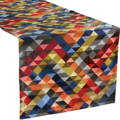 Sander Tischläufer Jacquard Salsa bunt | 04001824353637