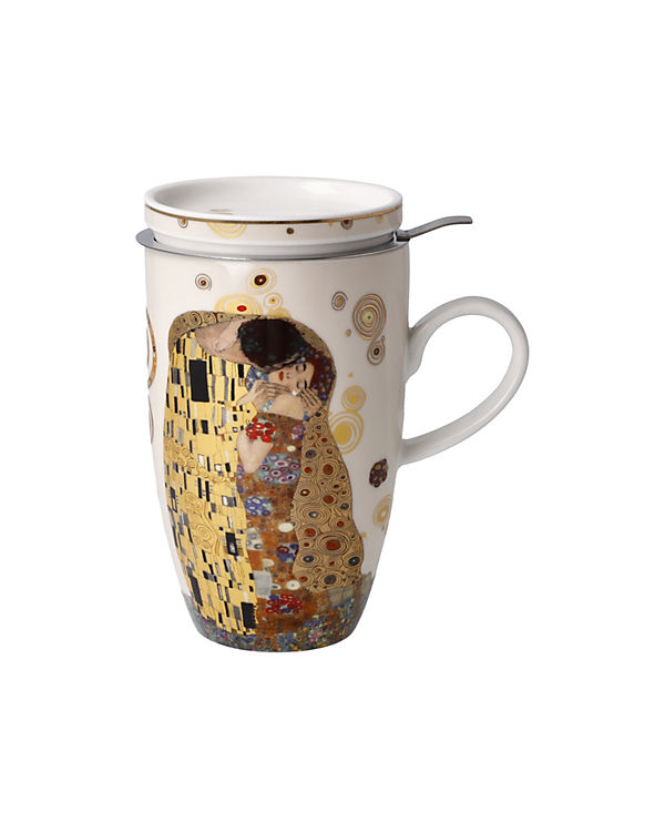 Goebel Teetasse mit Deckel und Sieb Gustav Klimt – Der Kuss bunt | 04005169352799 Goebel Teetasse mit Deckel und Sieb Gustav Klimt – Der Kuss bunt | 04005169352799