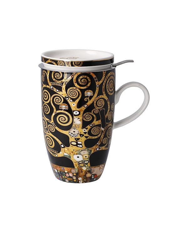Goebel Teetasse mit Deckel und Sieb Gustav Klimt – Der Lebensbaum bunt | 04005169352805 Goebel Teetasse mit Deckel und Sieb Gustav Klimt – Der Lebensbaum bunt | 04005169352805
