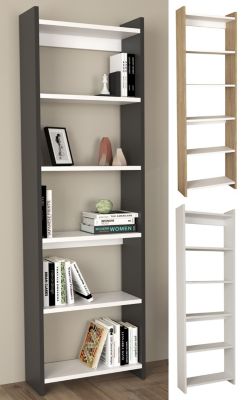 VCM Holz Raumteiler Stand Regal Bücherregal Deko Bücher Standregal Tilus XL weiß | 04051814421488