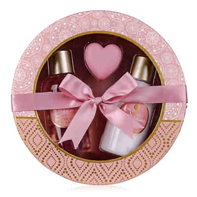 Beauty Körperpflege Geschenkset Romantic Dreams in runder Geschenkbox rosa
