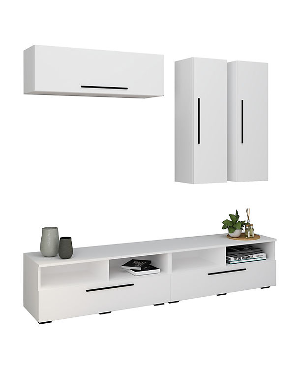 VCM TV Lowboard Fernsehschrank Schrankwand Wohnzimmer Anbauwand Wohnwand Arila XL weiß | 04051814425325 VCM TV Lowboard Fernsehschrank Schrankwand Wohnzimmer Anbauwand Wohnwand Arila XL weiß | 04051814425325