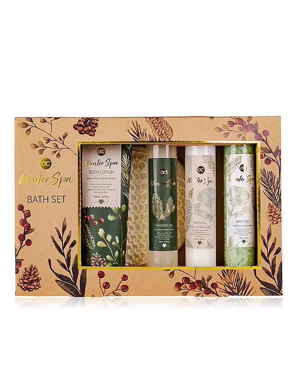 ACCENTRA Beautyset WINTER SPA in Geschenkbox mit Sisal Pad beige | 04015953660566 ACCENTRA Beautyset WINTER SPA in Geschenkbox mit Sisal Pad beige | 04015953660566