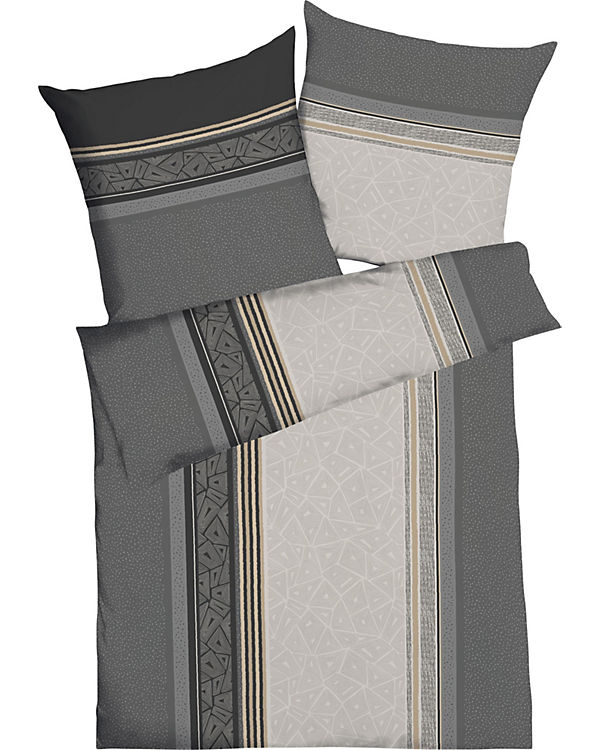 Kaeppel „Bettwäsche „“Nino““ Mako-Satin“ anthrazit Gr. 155 x 220 + 80 x 80 | 04054141117123 Kaeppel „Bettwäsche „“Nino““ Mako-Satin“ anthrazit Gr. 155 x 220 + 80 x 80 | 04054141117123