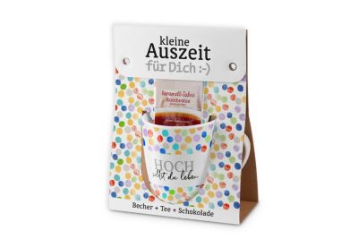 „Kleine Auszeit Geburtstagsset „“Hoch sollst Du Leben“““ bunt | 04027268285679