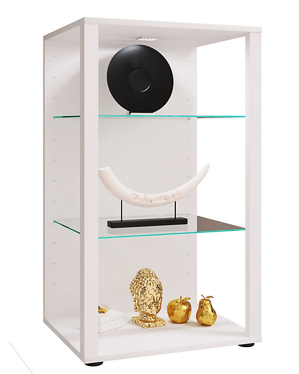 VCM Holz Glas Vitrine Sammelvitrine Glasvitrine Schaukasten Standvitrine Glasol XL weiß | 04051814424175 VCM Holz Glas Vitrine Sammelvitrine Glasvitrine Schaukasten Standvitrine Glasol XL weiß | 04051814424175