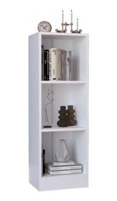 VCM Holz Aufbewahrung Stand Regal Bücherregal Deko Bücher Standregal Dilos S 3-fach weiß | 04051814420702