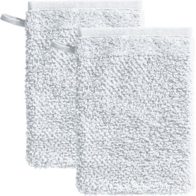 Erwin Müller Waschhandschuh  2er-Pack Frottier, Jacquard Reutlingen weiß | 04062671245469