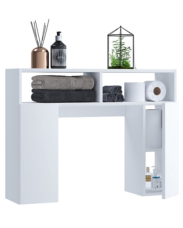 VCM Holz Wandregal Hängeregal Überbau WC Toilette Badmöbel Waschmaschine Schrank Regal Tinoli weiß | 04051814424052 VCM Holz Wandregal Hängeregal Überbau WC Toilette Badmöbel Waschmaschine Schrank Regal Tinoli weiß | 04051814424052