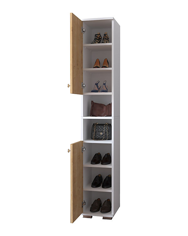VCM Holz schmaler Schuhschrank Schuhregal Schrank Dielenmöbel Gados M weiß-kombi | 04051814420849 VCM Holz schmaler Schuhschrank Schuhregal Schrank Dielenmöbel Gados M weiß-kombi | 04051814420849