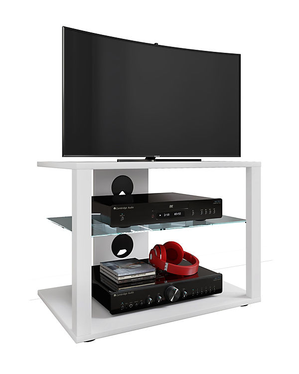 VCM Holz TV Lowboard Fernsehschrank Rack Konsole Möbel Fernsehtisch Fernseh Phono Glas Folas M weiß | 04051814424878 VCM Holz TV Lowboard Fernsehschrank Rack Konsole Möbel Fernsehtisch Fernseh Phono Glas Folas M weiß | 04051814424878