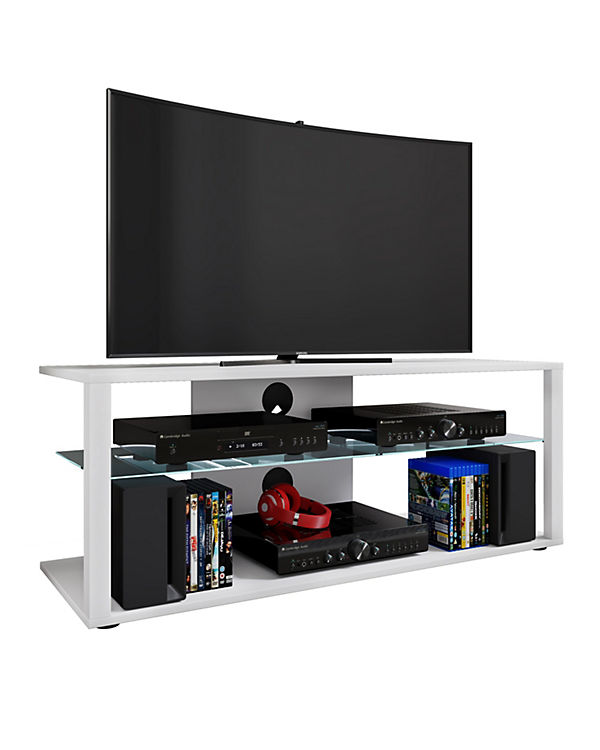 VCM Holz TV Lowboard Fernsehschrank Rack Konsole Möbel Fernsehtisch Fernseh Phono Glas Folas XL weiß | 04051814424939 VCM Holz TV Lowboard Fernsehschrank Rack Konsole Möbel Fernsehtisch Fernseh Phono Glas Folas XL weiß | 04051814424939