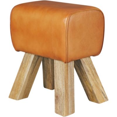FineBuy Sitzhocker 40 x 25 cm Sitzfläche braun | 04250950266896