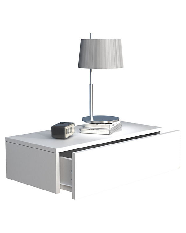 VCM Holz Wandschublade Nachtschrank Wandboard Schublade Konsole Nachttisch Usal M 60 cm weiß | 04051814418952 VCM Holz Wandschublade Nachtschrank Wandboard Schublade Konsole Nachttisch Usal M 60 cm weiß | 04051814418952
