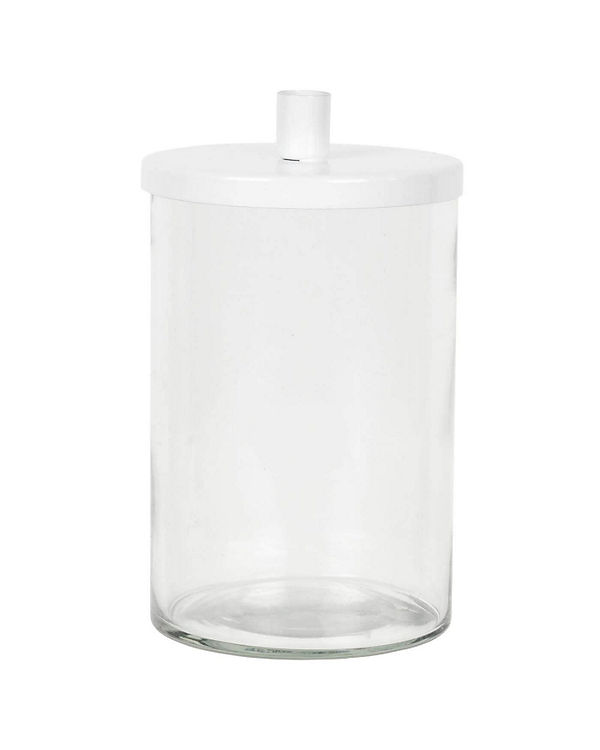 IB LAURSEN Kerzen Halter H=15,5 cm Kästchen Ständer Aufbewahrung Glas weiß Box | 05709898287894 IB LAURSEN Kerzen Halter H=15,5 cm Kästchen Ständer Aufbewahrung Glas weiß Box | 05709898287894