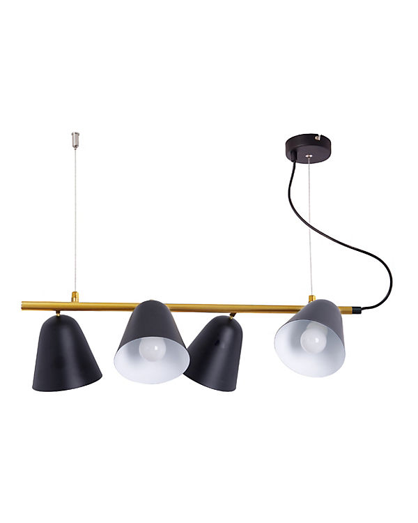 Näve Leuchten „4er-Pendelleuchte „“Triton““ l: 61cm schwarz“ | 04003222884164 Näve Leuchten „4er-Pendelleuchte „“Triton““ l: 61cm schwarz“ | 04003222884164