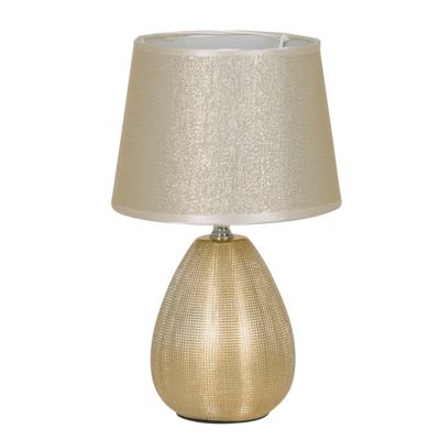 Näve Leuchten „Keramik Tischleuchte „“Simply Ceramics““ h:31cm“ gold | 04003222871607