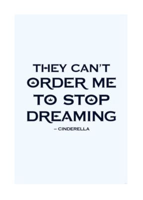 KOMAR Wandbild – Cinderella Quote – Größe: 50 x 70 cm mehrfarbig Gr. one size | 04055065166020