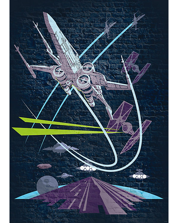 KOMAR Vlies Fototapete – Star Wars Classic Concrete X-Wing – Größe 200 x 280 cm mehrfarbig | 04055065510304 KOMAR Vlies Fototapete – Star Wars Classic Concrete X-Wing – Größe 200 x 280 cm mehrfarbig | 04055065510304