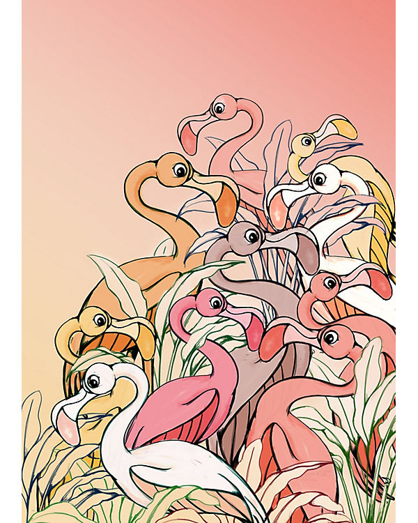 KOMAR Vlies Fototapete – Flamingos and Lillys – Größe 200 x 280 cm mehrfarbig | 04055065510953 KOMAR Vlies Fototapete – Flamingos and Lillys – Größe 200 x 280 cm mehrfarbig | 04055065510953