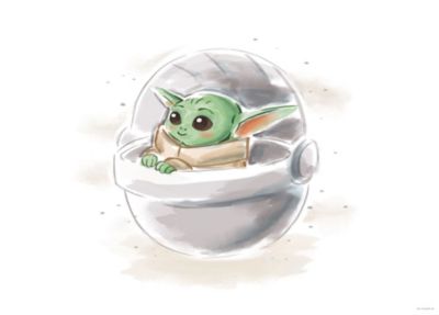 KOMAR Wandbild – Mandalorian The Child Sweet Color – Größe: 70 x 50 cm mehrfarbig Gr. one size | 04055065101120