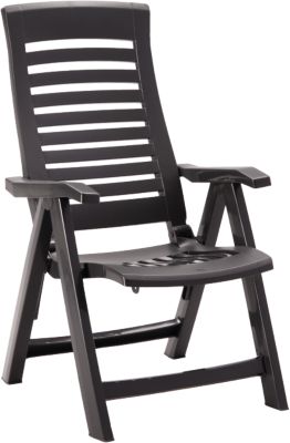 Kunststoff Klapp Gartenstuhl "Lola", grau, Best Freizeitmöbel | yomonda