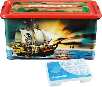 Aufbewahrungsbox XL Piraten, rot, ProType | yomonda