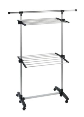 Maximex Platzspar-Wäschetrockner, aus rostfreiem Edelstahl schwarz/silber | 04008838553985