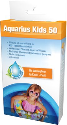 4er Set Aquarius Kids 50 Wasserpflege für Kinderpools Bundle 