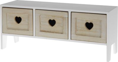 Schränkchen mit 3 Schubladen, weiß | yomonda