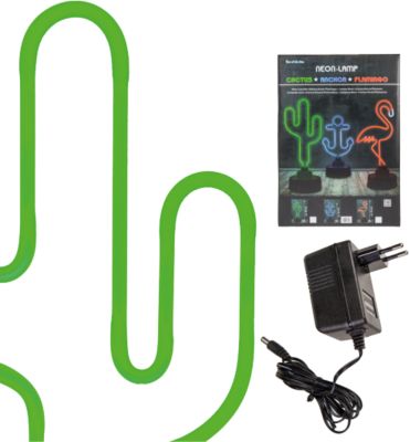 Leuchtfigur "Neon Kaktus" H40 cm 2