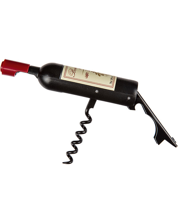 Out of the Blue „Korkenzieher & Flaschenöffner „“Vin Rouge““ H11 cm“ schwarz/rot | 04029811366590 Out of the Blue „Korkenzieher & Flaschenöffner „“Vin Rouge““ H11 cm“ schwarz/rot | 04029811366590