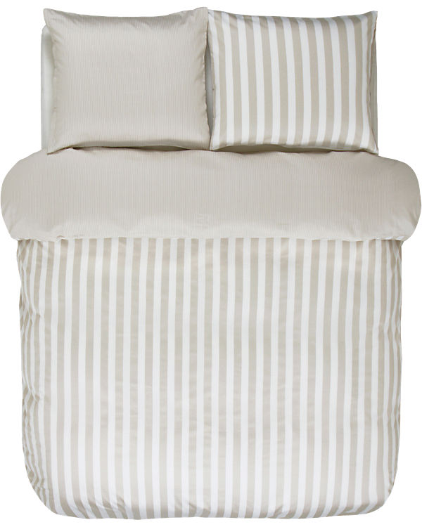 Marc O’Polo „Satin- Bettwäsche „“Classic Stripe“““ beige Gr. 155 x 220 + 80 x 80 | 08715944483254 Marc O’Polo „Satin- Bettwäsche „“Classic Stripe“““ beige Gr. 155 x 220 + 80 x 80 | 08715944483254