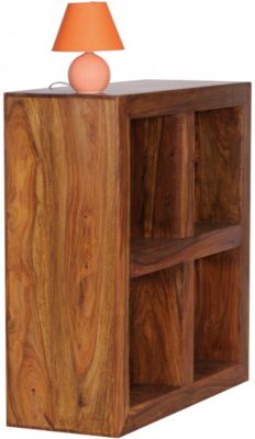 Standregal MUMBAI Massivholz Sheesham 82 cm hoch 4 Böden Holzregal