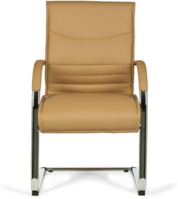 Freischwinger MILANO Kunstleder Schwingstuhl mit Armlehnen Meetingstuhl