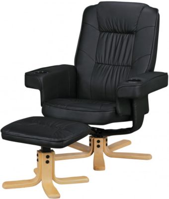 Fernsehsessel COMFORT DUO aus Kunstleder TV-Sessel mit Getränkehalter