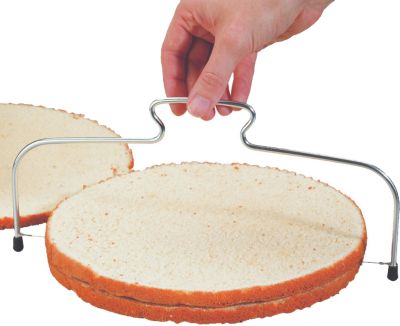 Birkmann „Tortenbodenschneider „“Easy Baking““ mit höhenverstellbarem Sägedraht, B30 cm“ silber | 04026883429383