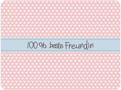 Platzset "100% beste Freundin"