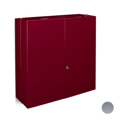 Medikamentenschrank Edelstahl XXL, silber, relaxdays | yomonda