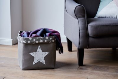 Stoffkorb 30x30 cm, grau, STORE IT! | yomonda