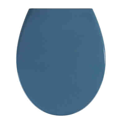 Premium WC-Sitz Samos Slate Blue, aus antibakteriellem Duroplast, mit Absenkautomatik