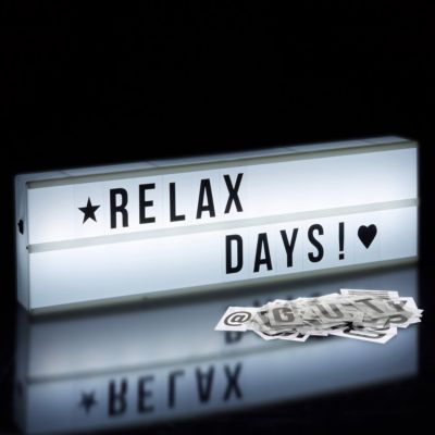 Light Box mit Buchstaben, 15x50 cm 2