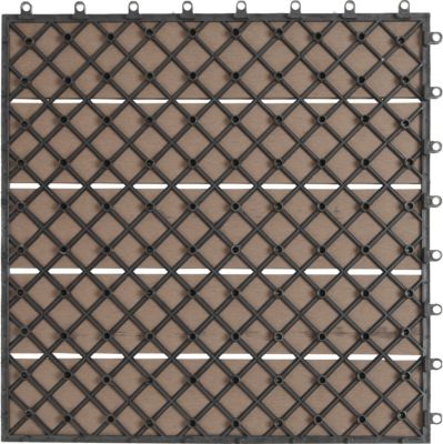 Fliesen 6er Set Terrassenfliesen, braun, Gartenfreude | yomonda