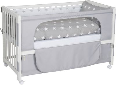 Beistellbett LITTLE STARS, weiß lackiert, weiß, Roba yomonda