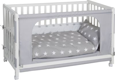 Beistellbett LITTLE STARS, weiß lackiert, weiß, Roba yomonda