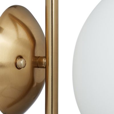 2x Wandleuchte Wandlampe Messing matt für Innen Retro Metall Design